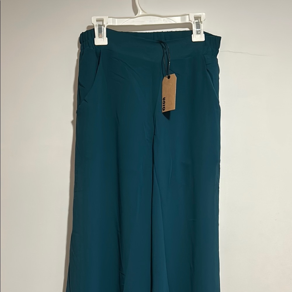 Uniq Deep Teal Relaxed Pants NWT